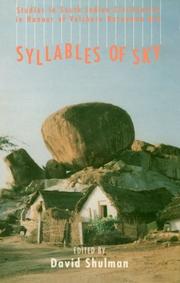Cover of: Syllables of sky by edited by David Shulman.