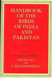 Cover of: Handbook of the Birds of India and Pakistan: Together with those of Bangladesh, Nepal, Sikkim, Bhutan and Sri Lanka Volume 8: Warblers to Redstarts (Handbook of the Birds of India and Pakistan)