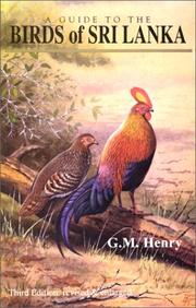Cover of: A guide to the birds of Sri Lanka