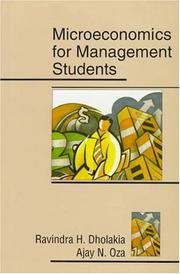 Cover of: Microeconomics for management students