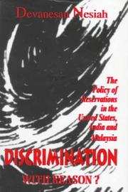 Cover of: Discrimination with reason? | Devanesan Nesiah