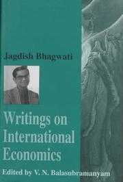 Writings on international economics by Jagdish N. Bhagwati