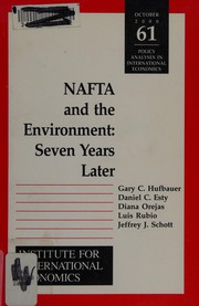 Cover of: NAFTA and the environment by Gary Clyde Hufbauer ... [et al.].