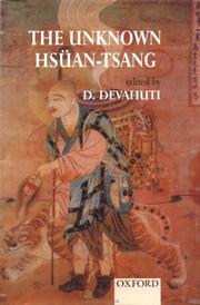 Cover of: The Unknown Hsuan-Tsang