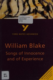 Songs of innocence and of experience, William Blake by David Punter