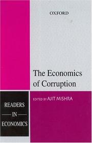 Cover of: The economics of corruption by edited by Ajit Mishra.