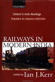 Cover of: Railways in Modern India (Oxford in India Readings: Themes in Indian History)