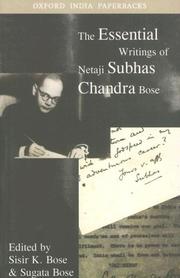 Cover of: The Essential Writings of Netaji Subhas Chandra Bose (Oxford India Paperbacks)