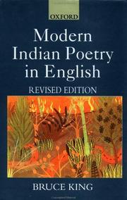 Cover of: Modern Indian poetry in English by Bruce Alvin King