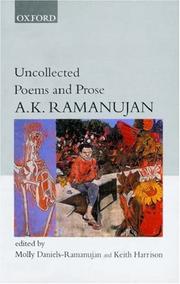 Cover of: Uncollected poems and prose