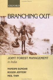 Cover of: Branching Out: Joint Forest Management in India (Studies in Social Ecology and Environmental History)