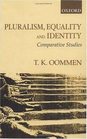 Cover of: Pluralism, equality, and identity: comparative studies