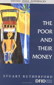 Cover of: The Poor and Their Money by Stuart Rutherford, Stuart Rutherford