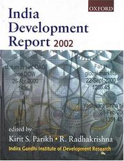 Cover of: India Development Report 2001-2
