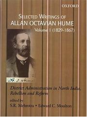 Cover of: Selected writings of Allan Octavian Hume by Allan Octavian Hume