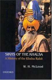Sikhs of the Khalsa by McLeod, W. H.