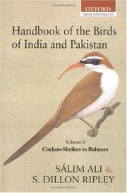 Cover of: Handbook of the Birds of India and Pakistan by Sálim Ali, S. Dillon Ripley, Sálim Ali, S. Dillon Ripley