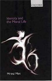 Cover of: Identity and the moral life