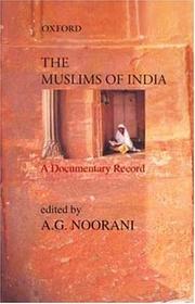 Cover of: The Muslims of India: a documentary record