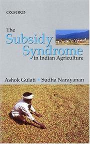 Cover of: The subsidy syndrome in Indian agriculture