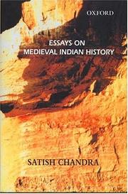 Cover of: Essays on medieval Indian history