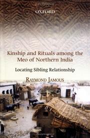 Cover of: Kinship and rituals among the Meo of Northern India by Raymond Jamous