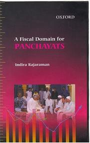 Cover of: A fiscal domain for panchayats