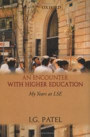 Cover of: An Encounter with Higher Education: My Years at LSE