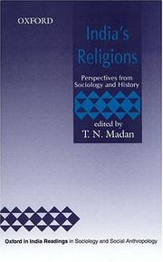 Cover of: India's religions: perspectives from sociology and history