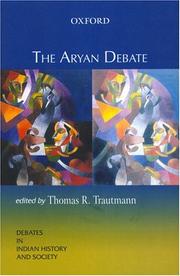 Cover of: The Aryan Debate (Oxford in India Readings: Debates in Indian History and Society) by Thomas Trautmann
