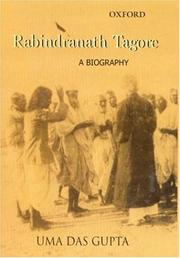 Cover of: Rabindranath Tagore by Uma Das Gupta