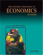 Cover of: The Oxford Companion to Economics in India by Kaushik Basu