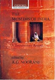 Cover of: The Muslims of India: A Documentary Record (Oxford India Paperbacks)