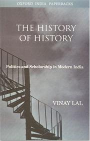 Cover of: The History of History | Vinay Lal