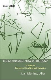 Cover of: The Environmentalism of the Poor by 