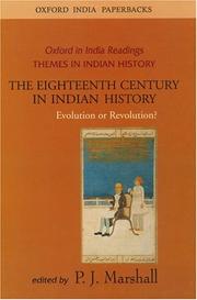 The Eighteenth Century in Indian History by P. J. Marshall