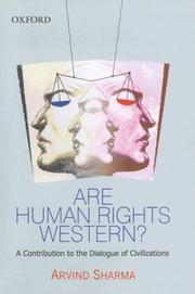 Cover of: Are Human Rights Western? by Arvind Sharma