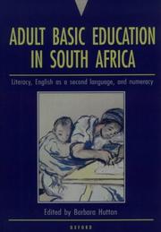 Cover of: Adult basic education in South Africa: literacy, English as a second language, and numeracy