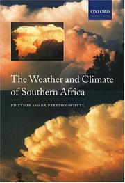 Cover of: The weather and climate of southern Africa by Peter Daughtrey Tyson