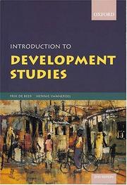 Cover of: Introduction to Development Studies