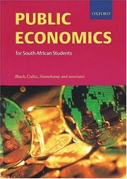 Public economics for South African students by P. A. Black