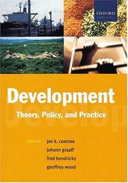 Cover of: Development: theory, policy, and practice