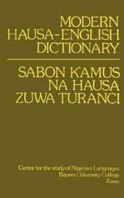 Cover of: Sabon Kamus na Hausa zuwa Turanci | Newman, Paul