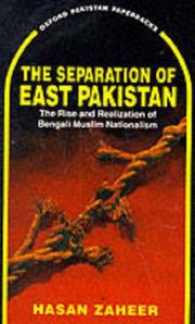 The separation of East Pakistan by Hasan Zaheer