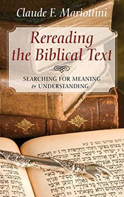 Cover of: Rereading the Biblical Text
