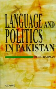 Cover of: Language and politics in Pakistan by Tariq Rahman