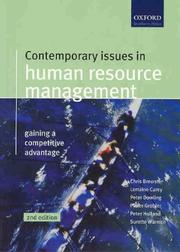 Cover of: Contemporary issues in human resource management: gaining a competitive advantage