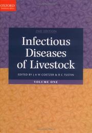 Cover of: Infectious diseases of livestock by edited by J.A.W. Coetzer & R.C. Tustin.