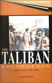 The Taliban phenomenon by Kamal Matinuddin