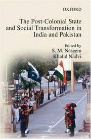 Cover of: The post-colonial state and social transformation in India and Pakistan